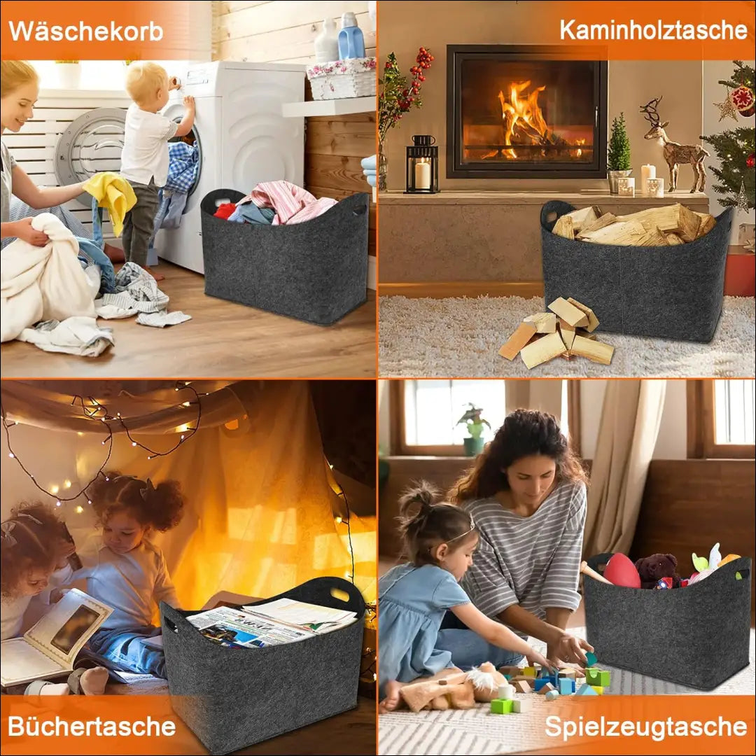 Veltinio krepšių komplektas (2vnt) DI10423 - €25 Save 50% 25-50, __label:Pristatymas 1-2 d.d., color-pilka,