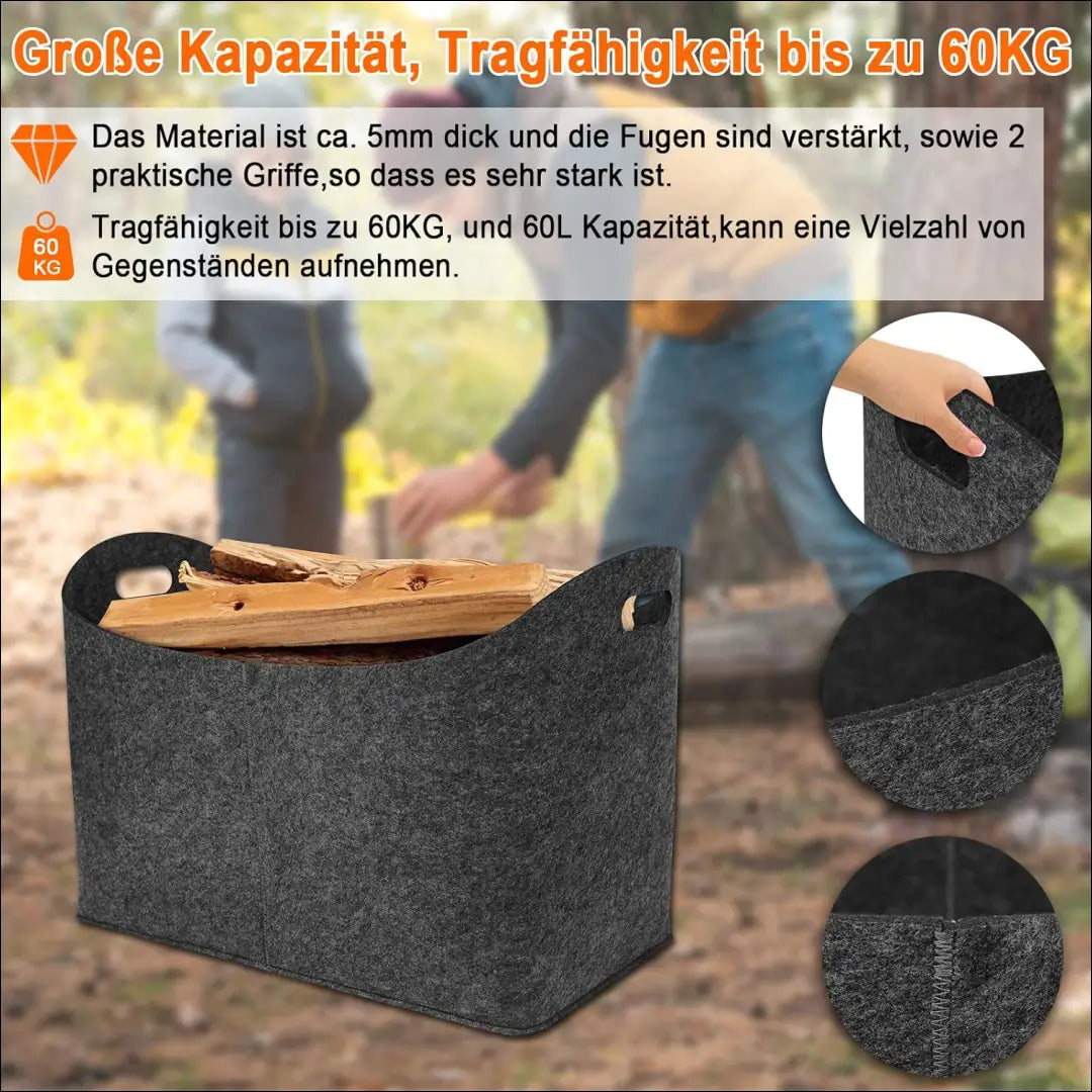 Veltinio krepšių komplektas (2vnt) DI10423 - €25 Save 50% 25-50, __label:Pristatymas 1-2 d.d., color-pilka,