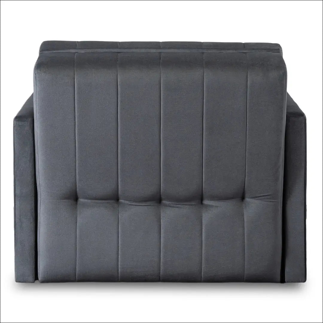 Vienvietis miegamas fotelis su veliūro audiniu pilkos spalvos TE432 - €760 Save 15% __label:Pristatymas 5-14 d.d.,