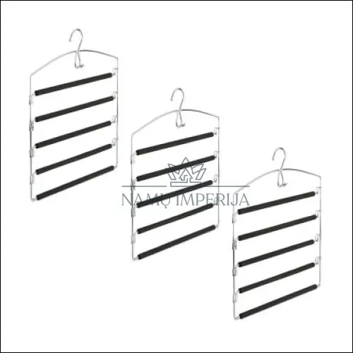 Vietą taupančios kelnių pakabos (3vnt) DA0011 - €15 Save 55% __label:Pristatymas 1-2 d.d., color-sidabrine, kita,