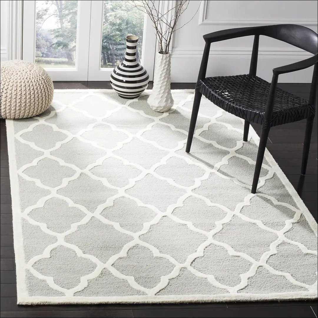 Vilnos kilimas RU1205 - €99 Save 50% 50-100, __label:Pristatymas 1-2 d.d., color-kremas, color-pilka, kilimai 120 cm x