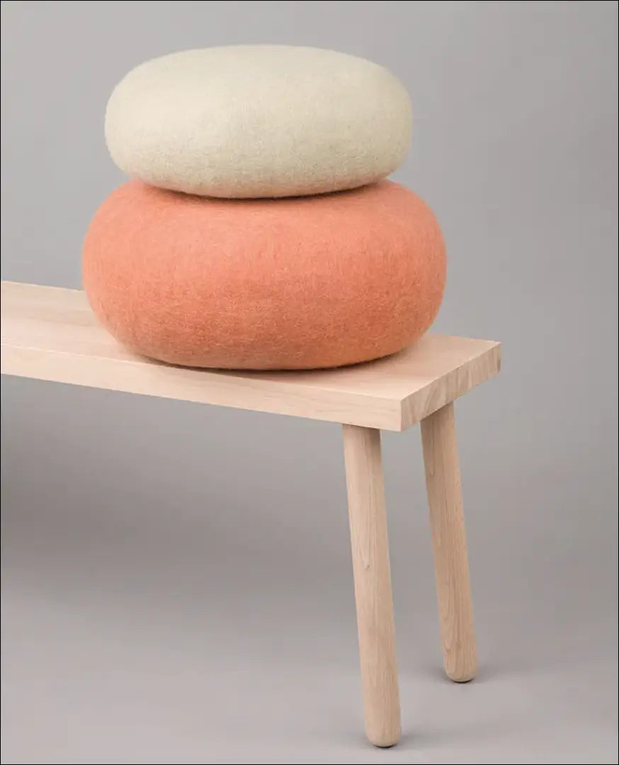 Vilnos pufas MI793 - €93 Save 50% 50-100, __label:Pristatymas 1-2 d.d., color-oranzine, material-vilna, minksti €50