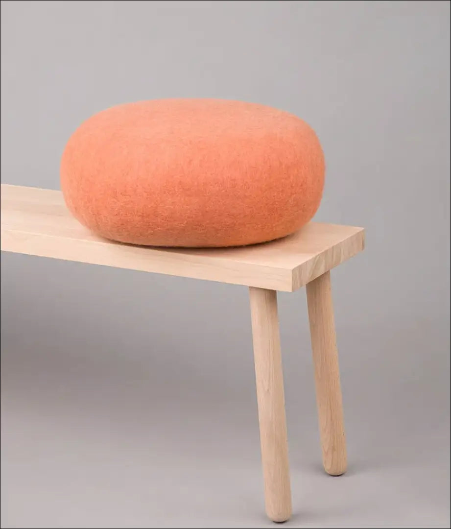 Vilnos pufas MI793 - €93 Save 50% 50-100, __label:Pristatymas 1-2 d.d., color-oranzine, material-vilna, minksti €50