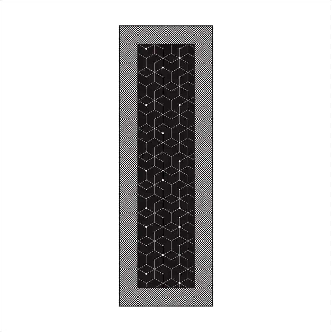 Vinilo kilimas RU1644 - €58 Save 50% 50-100, __label:Pristatymas 1-2 d.d., color-balta, color-juoda, Dydis-60x180 cm 60
