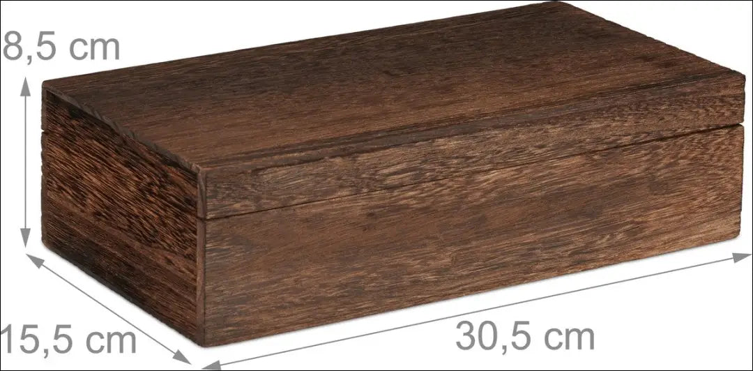 Vintažinė medinė arbatos dėžutė DA0190 - €13 Save 50% __label:Pristatymas 1-2 d.d., under-25, virtuves,