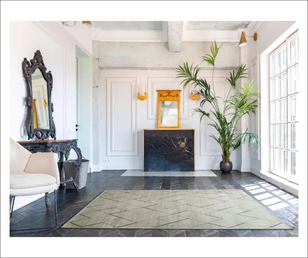 Viskozės kilimas RU1220 - €85 Save 50% 50-100, __label:Pristatymas 1-2 d.d., color-smelio, kilimai, material-viskoze