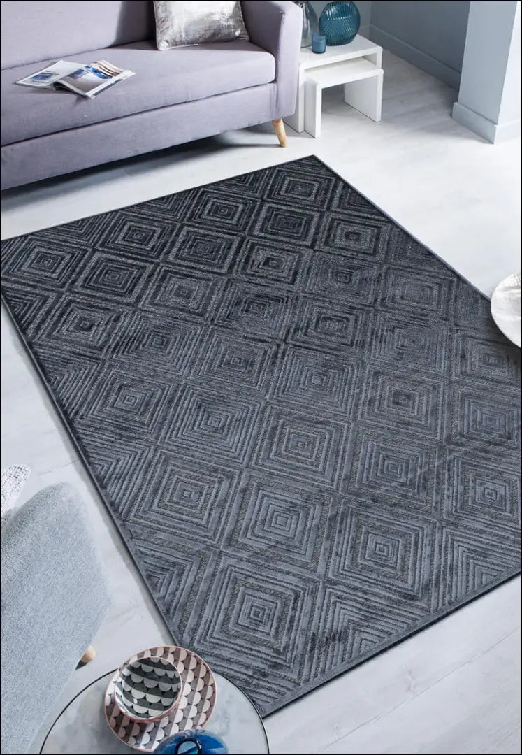 Viskozės kilimas RU1434 - €230 Save 50% __label:Pristatymas 1-2 d.d., color-melyna, Dydis-160-x-230-cm,