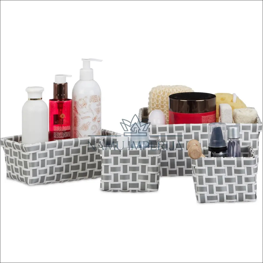 Vonios kambario daiktadėžių krepšeliai – 4 vnt. DA0055 - €12 Save 50% __label:Pristatymas 1-2 d.d., under-25,