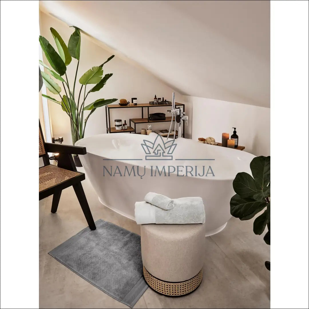 Vonios kambario kilimėlis (70x120cm) RU692 - €26 Save 50% 25-50, __label:Pristatymas 1-2 d.d., color-pilka, kilimai,