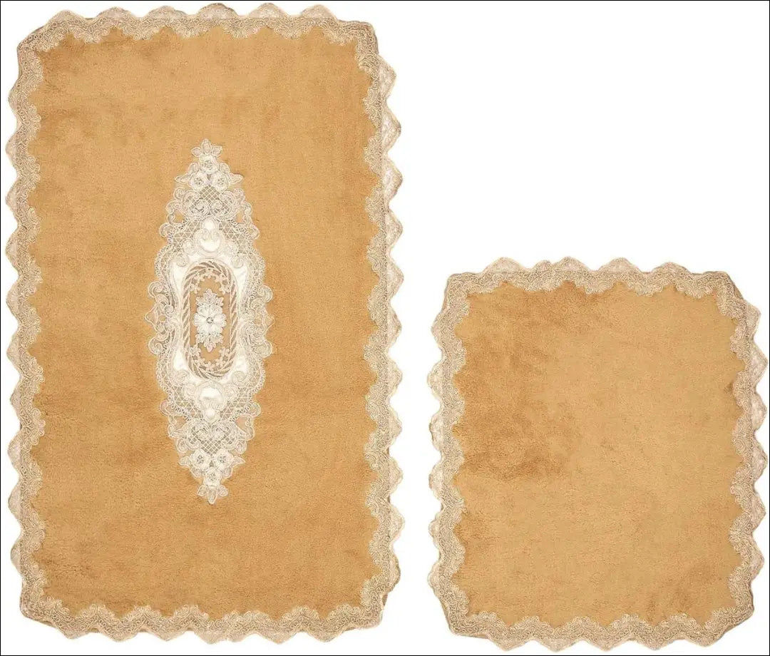 Vonios kambario kilimėlių komplektas (2vnt) RU1360 - €27 Save 50% 25-50, __label:Pristatymas 1-2 d.d., color-auksine,