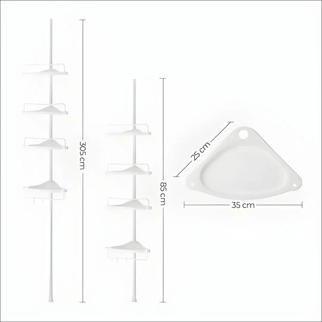 Vonios kampinė lentyna SM1947 - €51 Save 40% 50-100, __label:Pristatymas 5-14 d.d., notouch30, song, spalva-balta