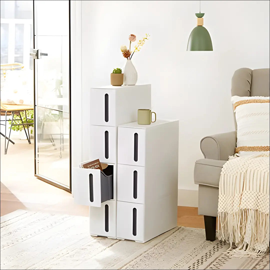 Vonios komoda su stalčiais SM644 - €96 Save 40% 50-100, __label:Pristatymas 5-14 d.d., notouch30, song, spalva-balta