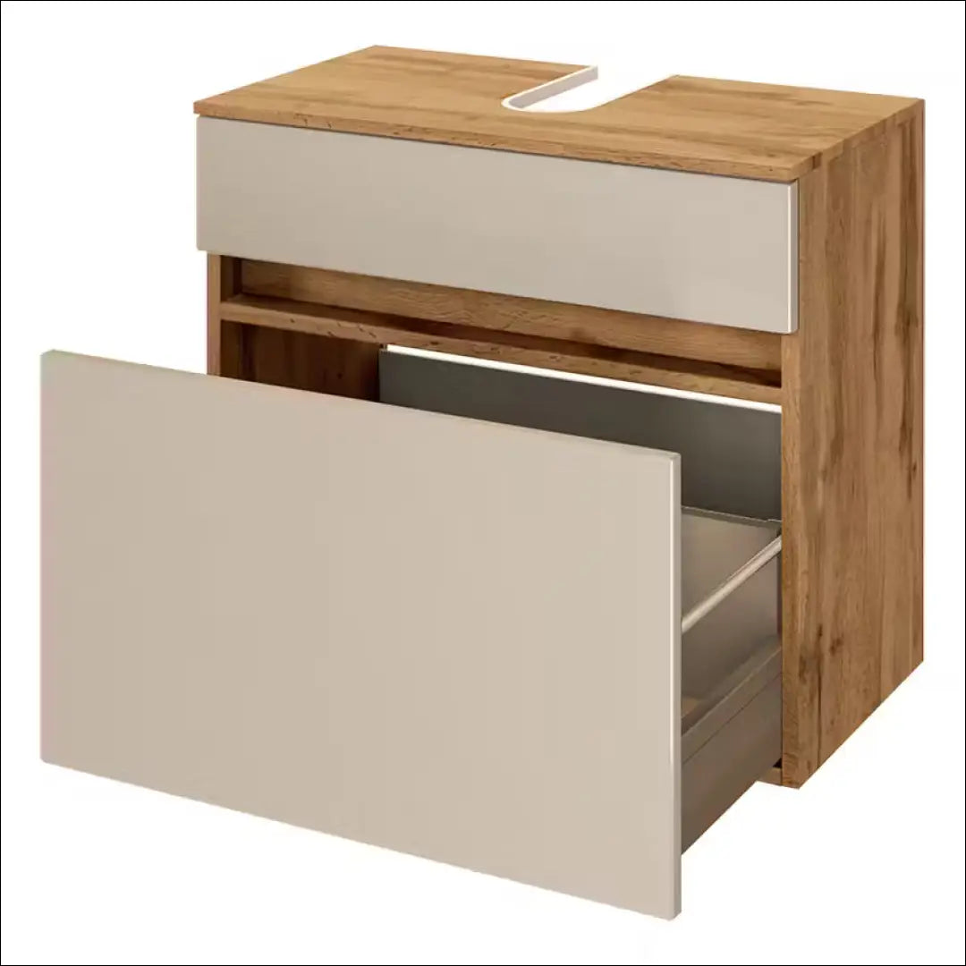 Vonios spintelė KI1198 - €84 Save 50% 50-100, __label:Pristatymas 1-2 d.d., color-kremas, color-ruda, material-mdf €50