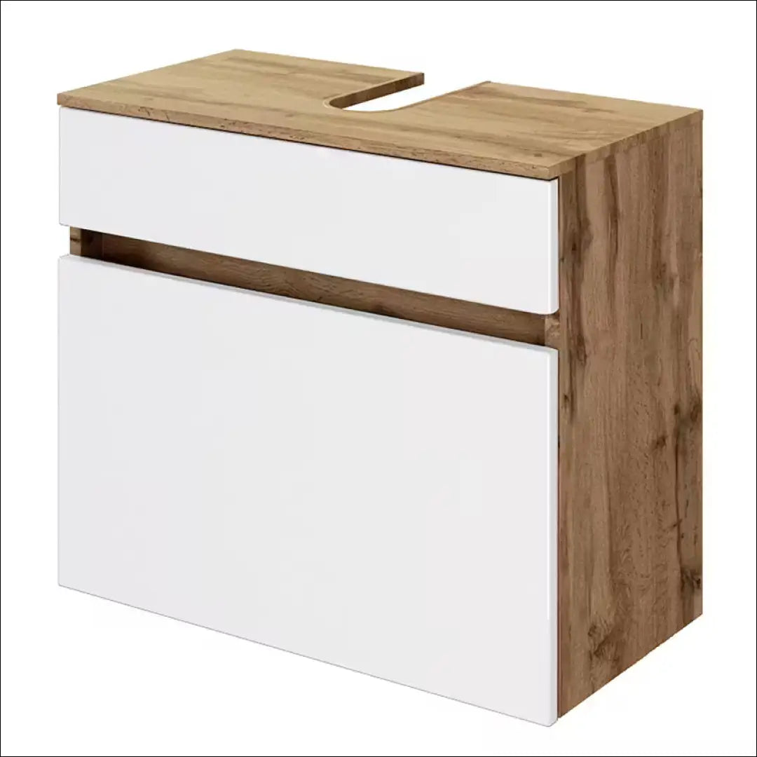 Vonios spintelė KI1246 - €53 Save 50% 50-100, __label:Pristatymas 1-2 d.d., color-balta, color-ruda, material-mdf €50
