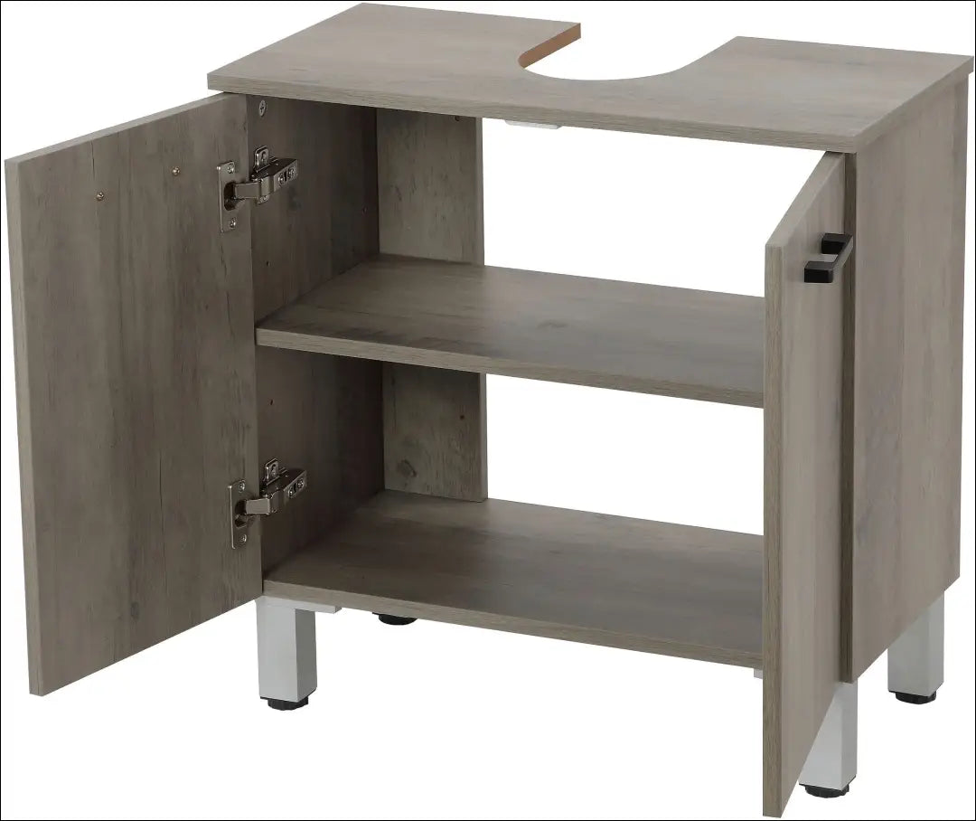 Vonios spintelė KI1586 - €40 Save 50% 25-50, __label:Pristatymas 1-2 d.d., color-pilka, material-mdf, vonios-kambarys