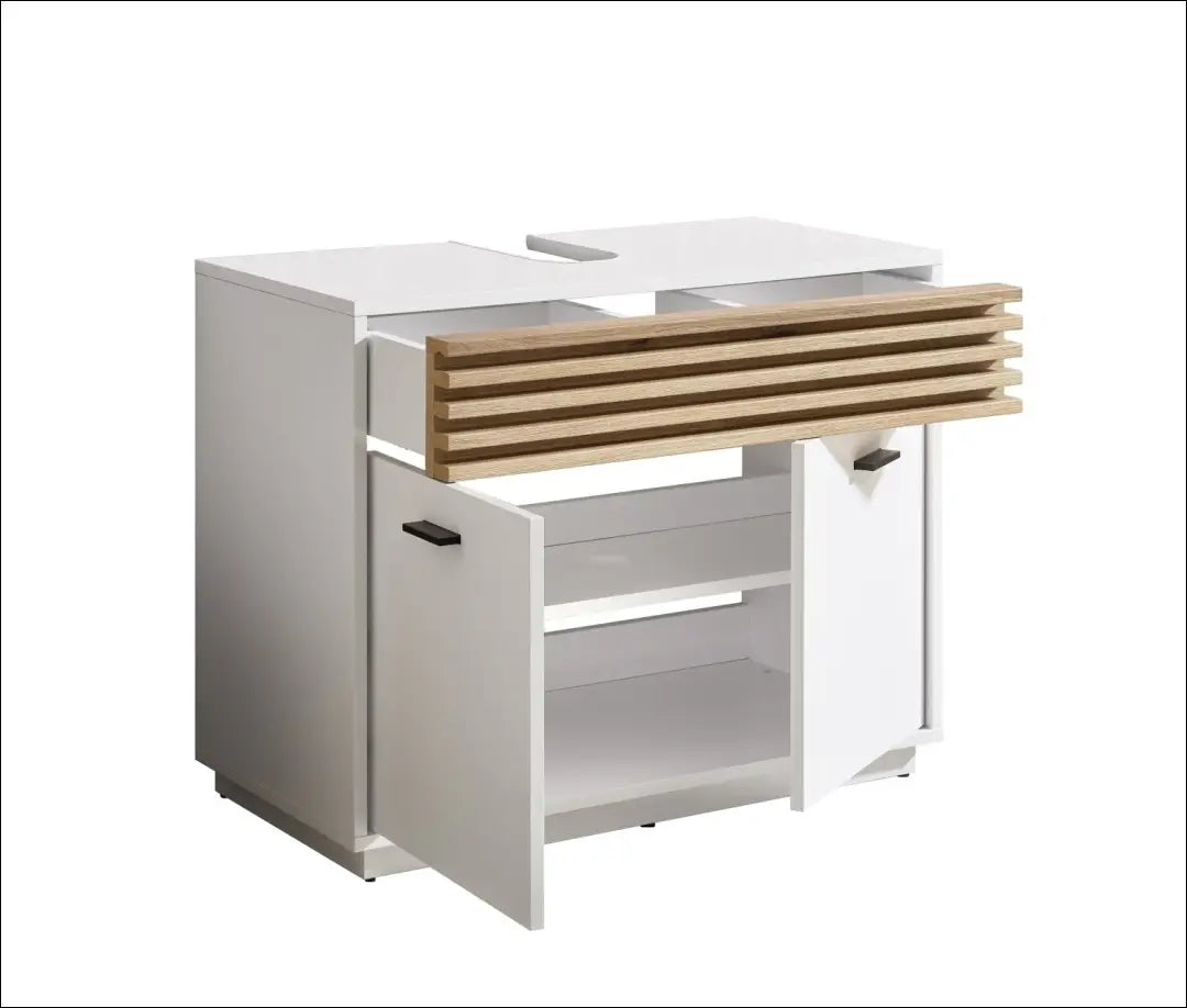 Vonios spintelė KI1600 - €73 Save 50% 50-100, __label:Pristatymas 1-2 d.d., color-balta, color-ruda, material-mediena