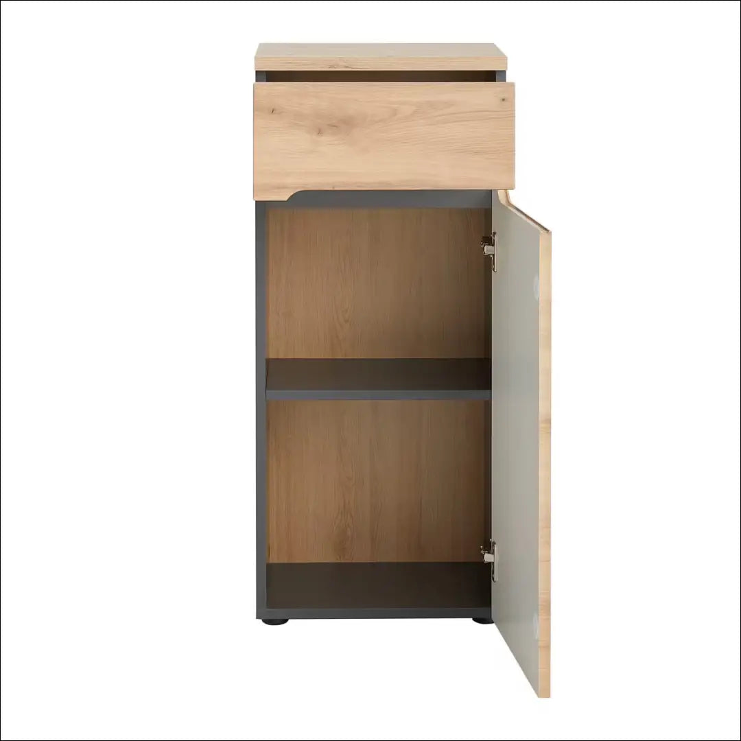 Vonios spintelė KI912 - €70 Save 50% 50-100, __label:Pristatymas 1-2 d.d., color-pilka, color-ruda, material-mediena