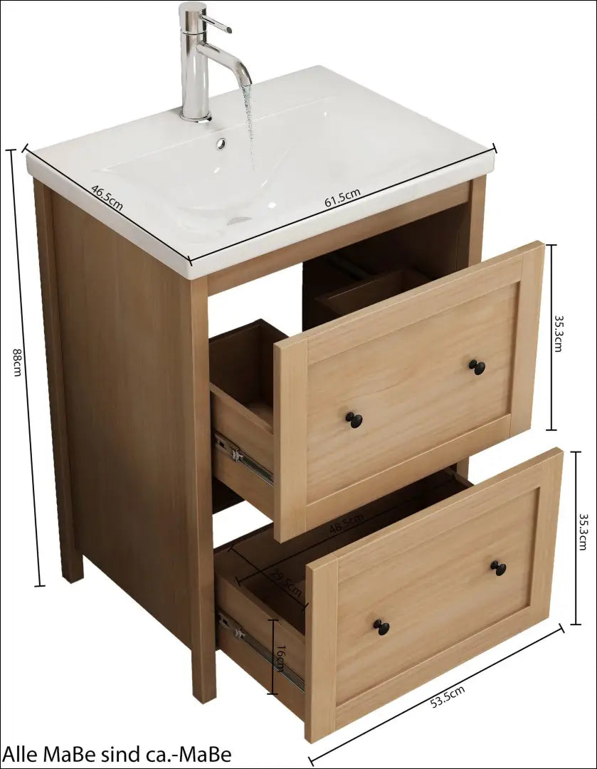 Vonios spintelė su kriaukle KI1716 - €110 Save 50% 100-200, __label:Pristatymas 1-2 d.d., color-balta, color-ruda,