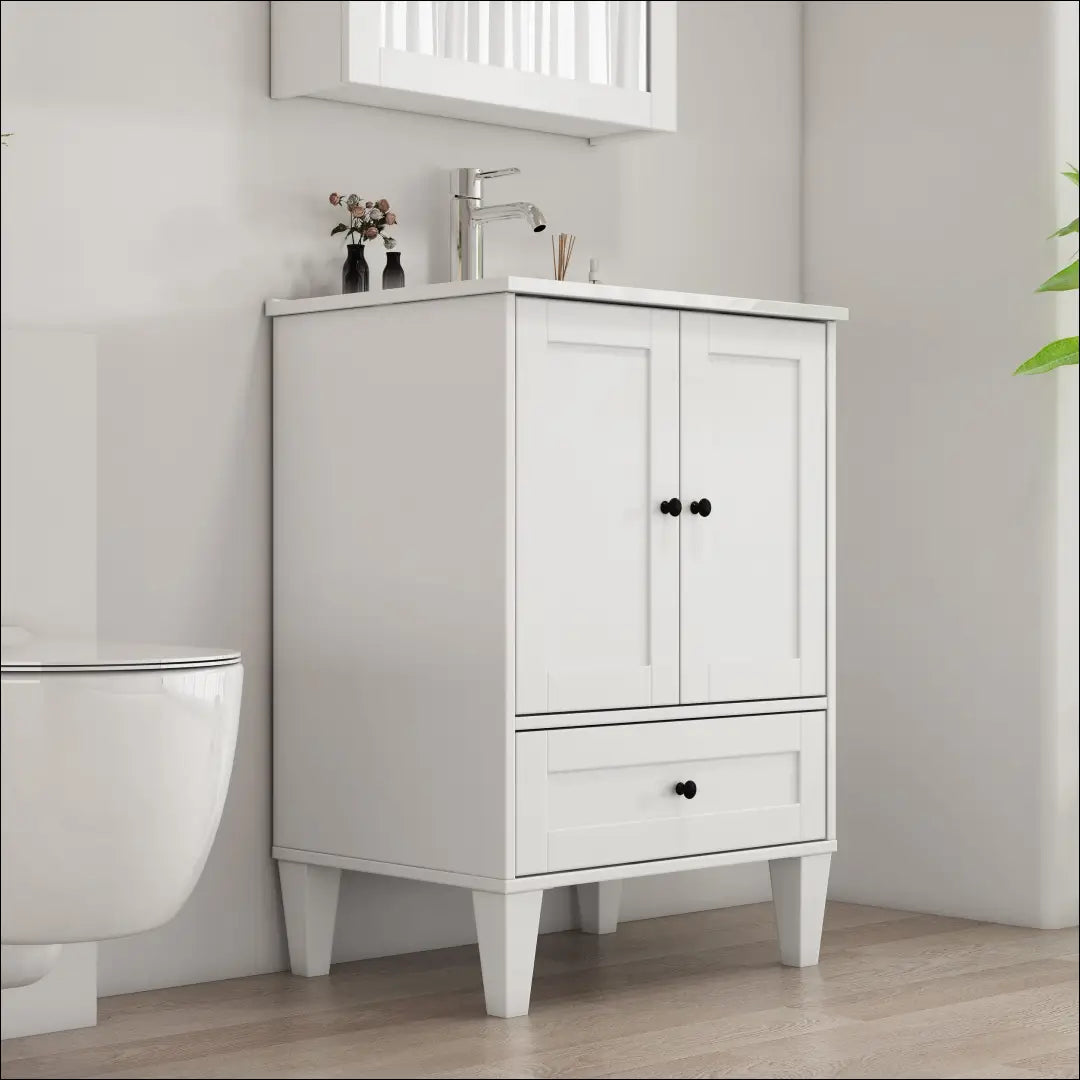 Vonios spintelė su kriaukle KI1720 - €125 Save 50% 100-200, __label:Pristatymas 1-2 d.d., color-balta,