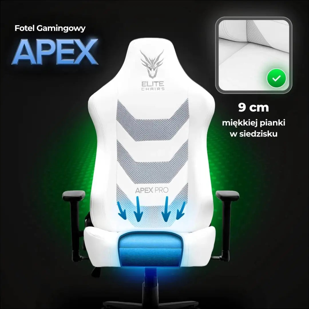 Žaidimų fotelis sukamas iš eko odos baltos spalvos TE518 - €167 Save 15% 100-200, __label:Pristatymas 5-14 d.d., elite,