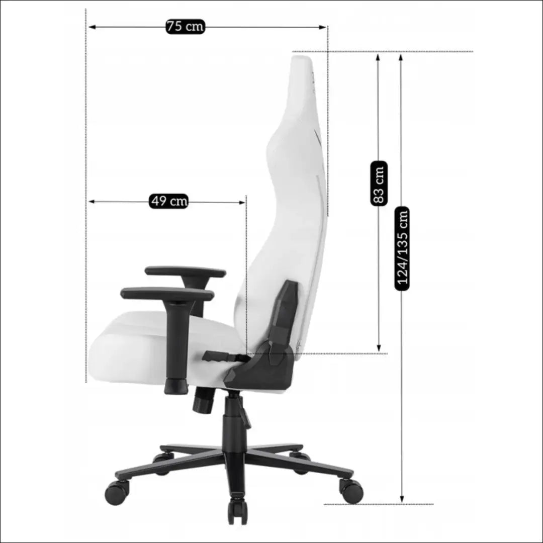 Žaidimų fotelis sukamas iš eko odos baltos spalvos TE518 - €167 Save 15% 100-200, __label:Pristatymas 5-14 d.d., elite,