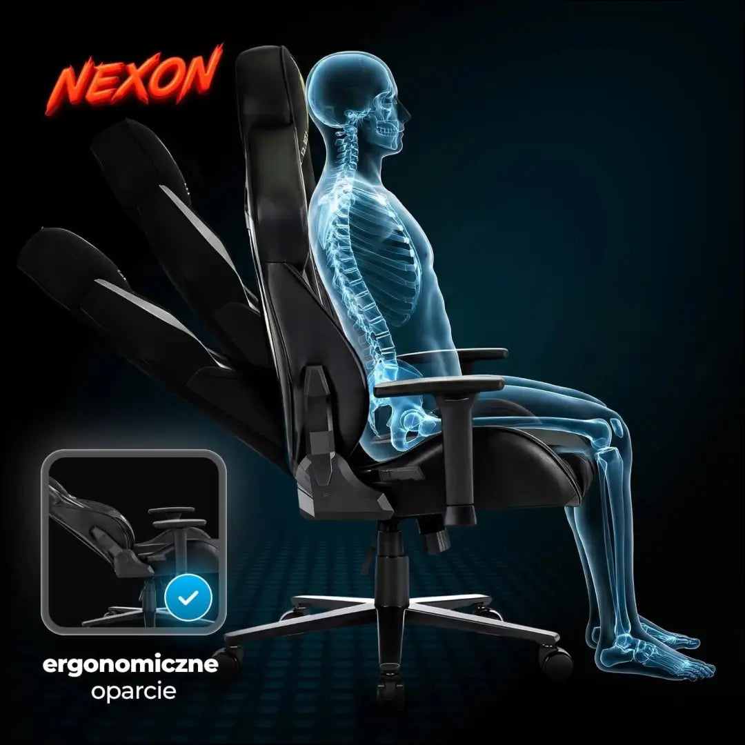 Žaidimų fotelis sukamas iš eko odos juodos spalvos / geltonos TE519 - €185 Save 15% 100-200, __label:Pristatymas 5-14