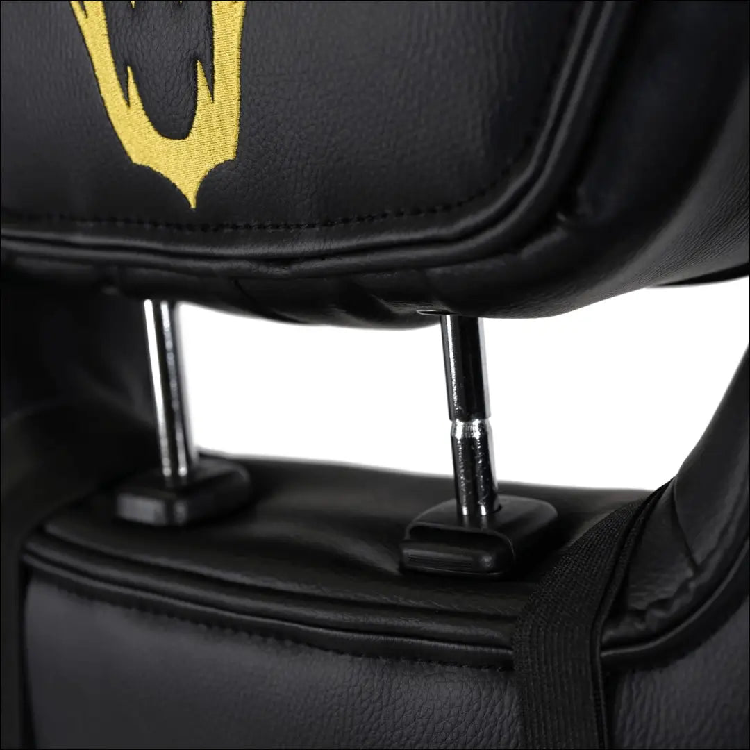 Žaidimų fotelis sukamas iš eko odos juodos spalvos / geltonos TE519 - €185 Save 15% 100-200, __label:Pristatymas 5-14