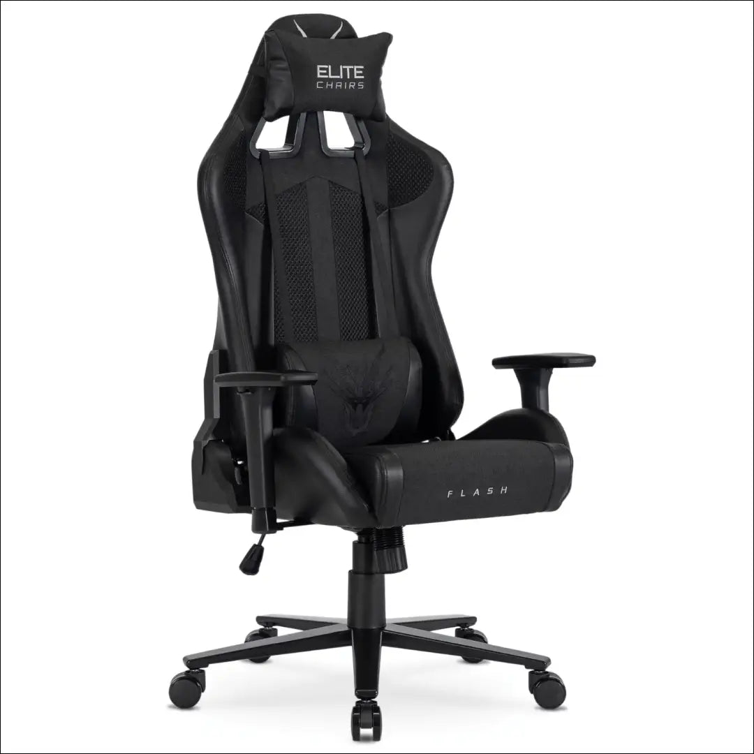 Žaidimų fotelis sukamas iš eko odos juodos spalvos TE555 - €161 Save 15% 100-200, __label:Pristatymas 5-14 d.d., elite,