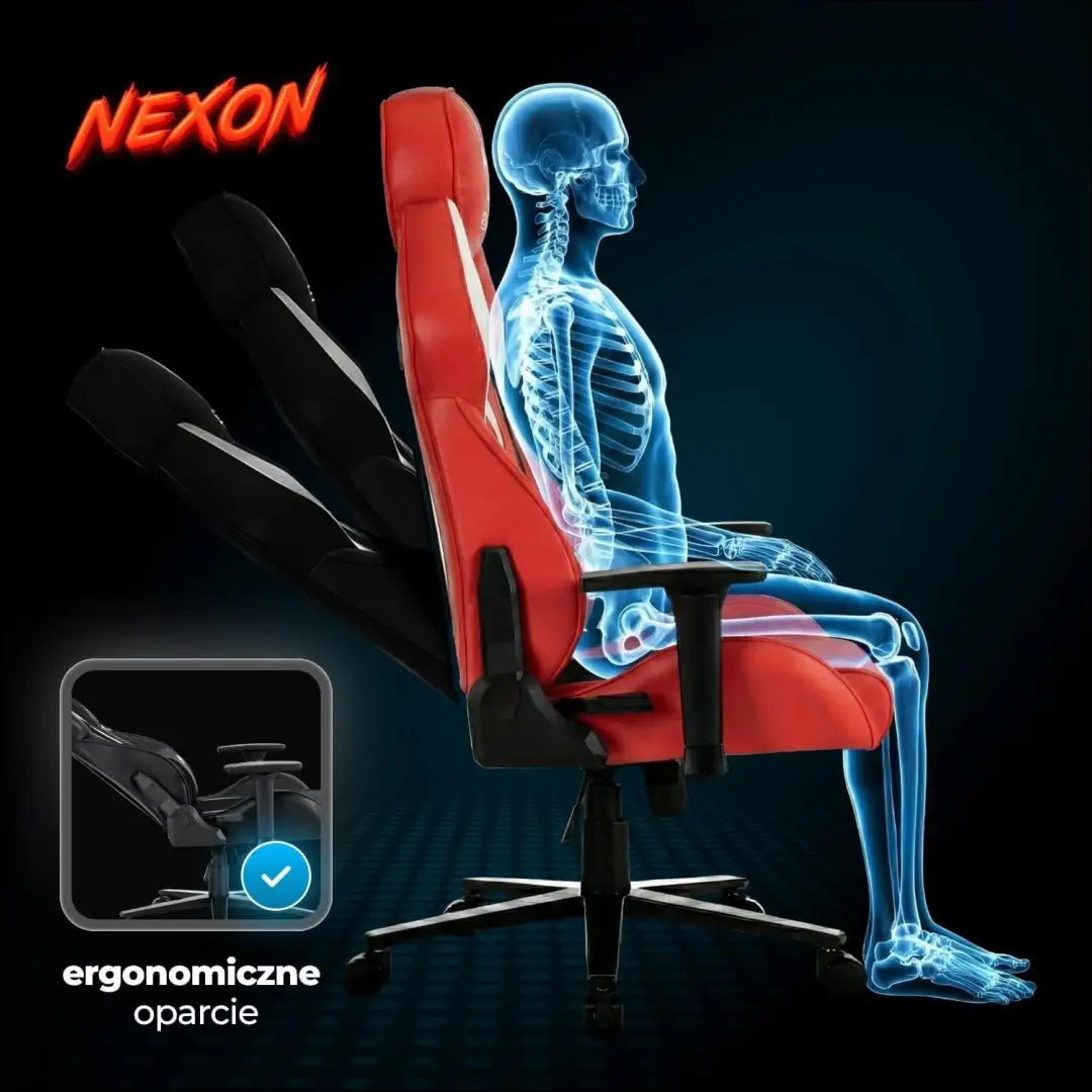 Žaidimų fotelis sukamas iš eko odos raudonos spalvos TE522 - €185 Save 15% 100-200, __label:Pristatymas 5-14 d.d.,