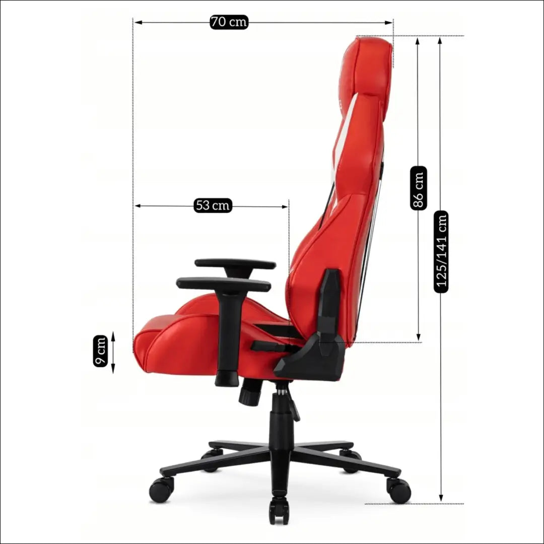 Žaidimų fotelis sukamas iš eko odos raudonos spalvos TE522 - €185 Save 15% 100-200, __label:Pristatymas 5-14 d.d.,