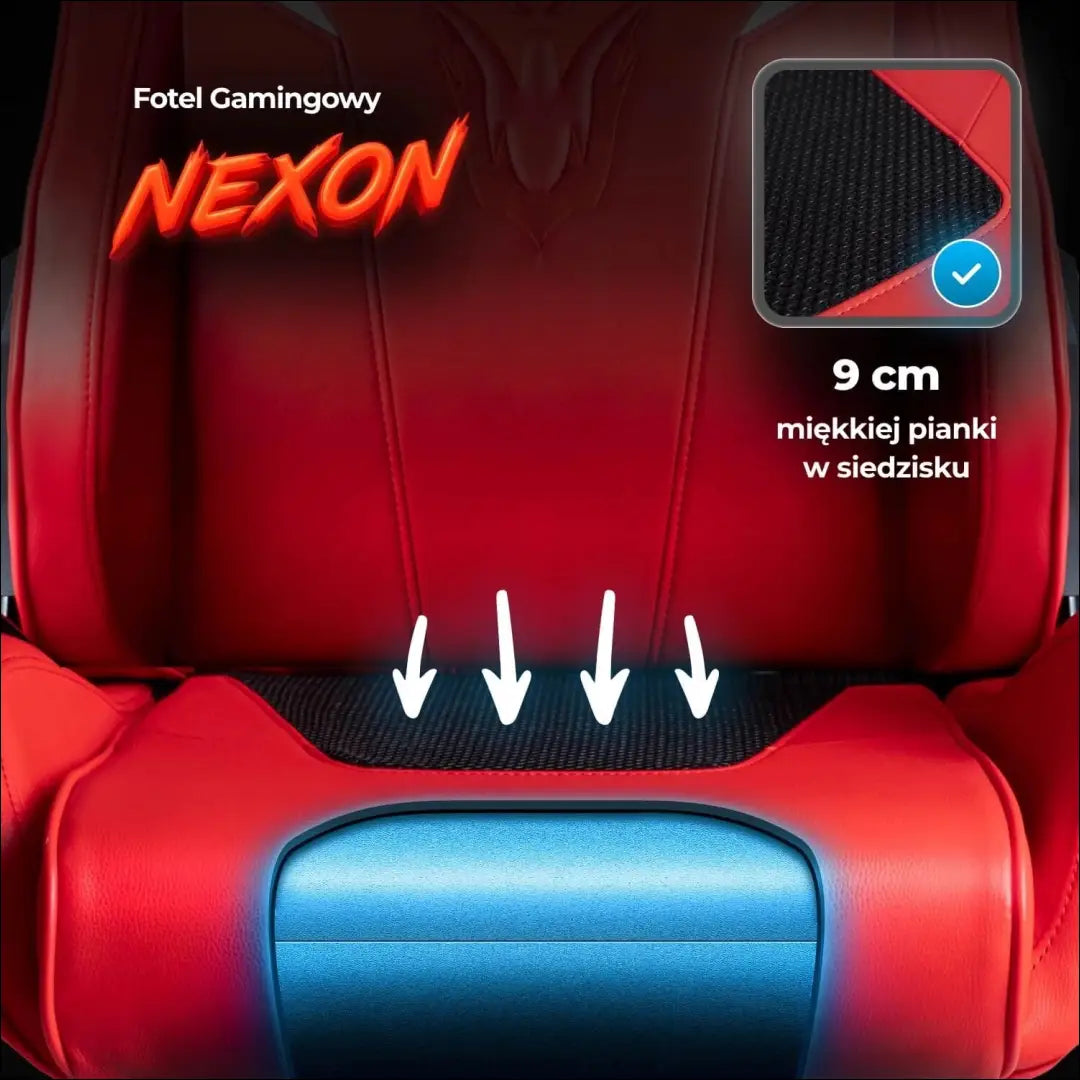 Žaidimų fotelis sukamas iš eko odos raudonos spalvos TE522 - €185 Save 15% 100-200, __label:Pristatymas 5-14 d.d.,