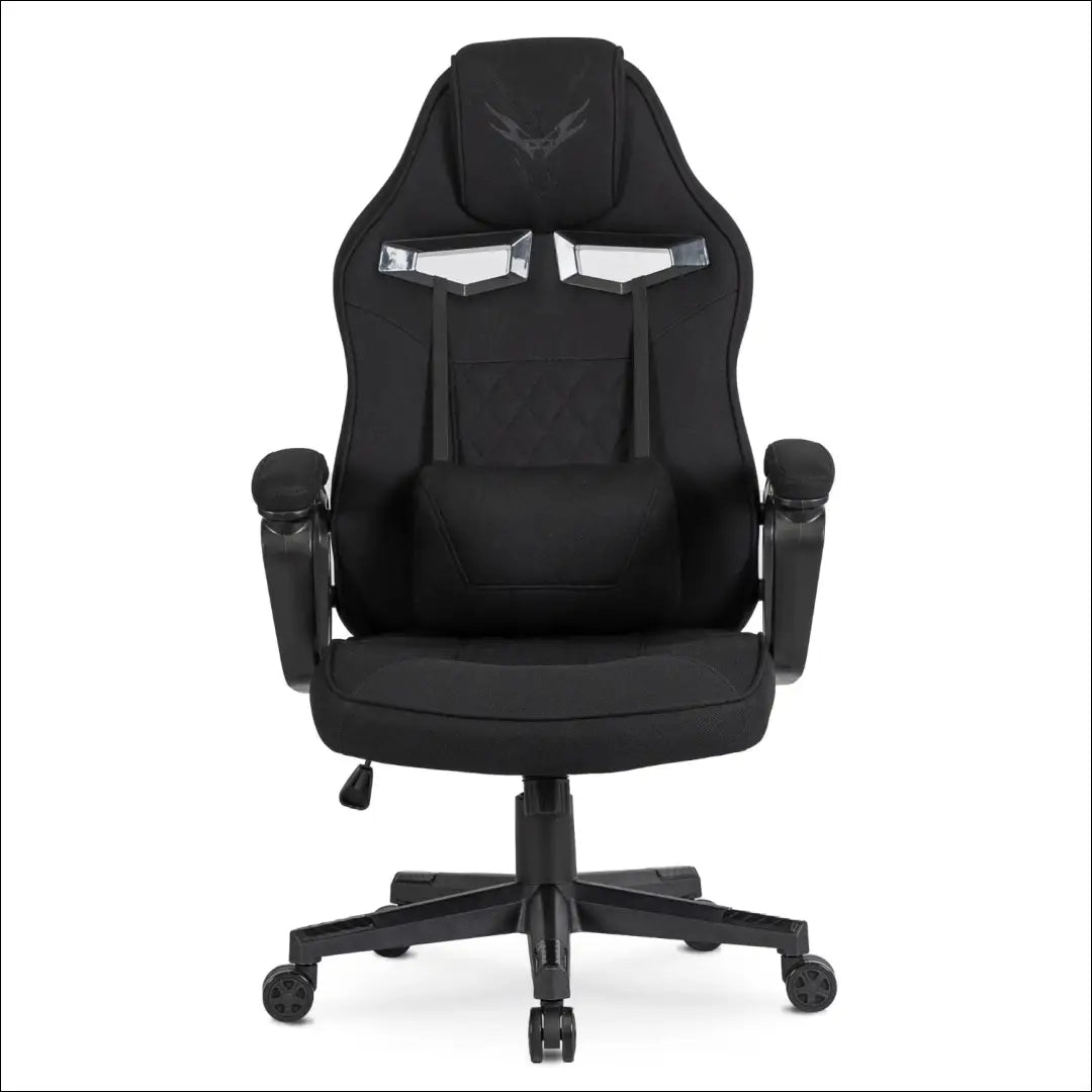 Žaidimų fotelis sukamas su audiniu juodos spalvos TE338 - €132 Save 15% 100-200, __label:Pristatymas 5-14 d.d., elite,