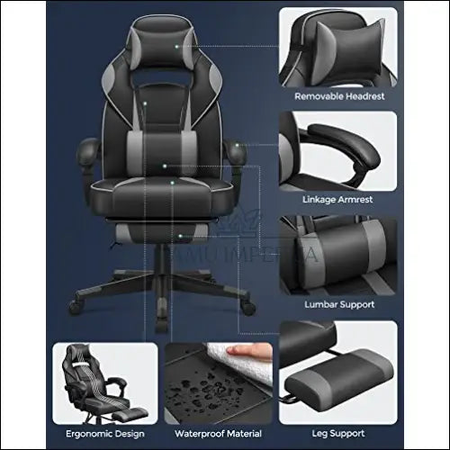 Žaidimų kompiuterinė kėdė SM772 - €235 Save 40% __label:Pristatymas 5-14 d.d., biuro-baldai, biuro-kedes, notouch30,