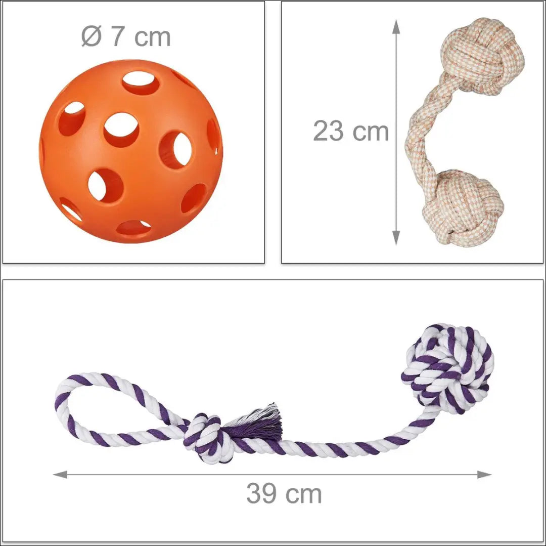 Žaislų komplektas augintiniui (10vnt) DI9336 - €10 Save 55% __label:Pristatymas 1-2 d.d., color-marga, color-margas,