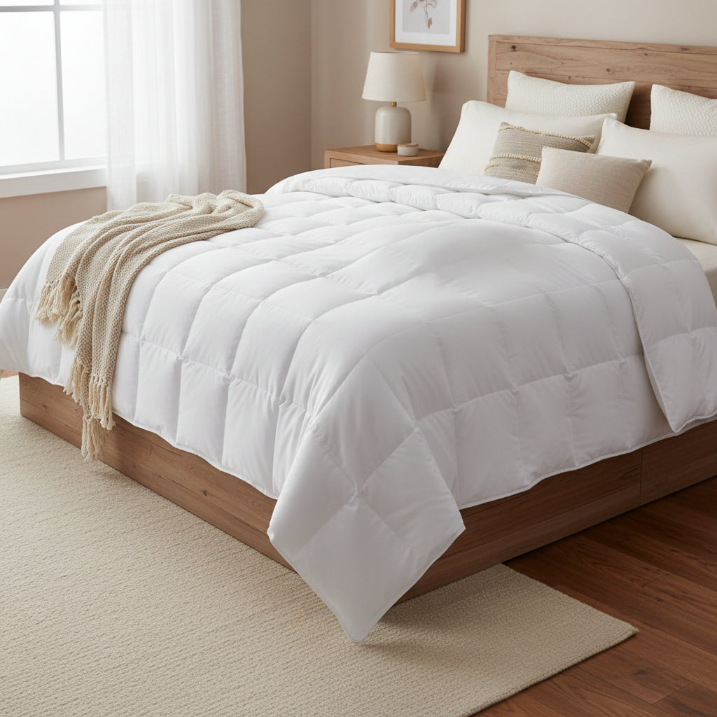 Ančių pūkų ir plunksnų antklodė CC003 - €88 Save 20% 100-200, 50-100, __label:Pristatymas 3-5 d.d, antklodes,