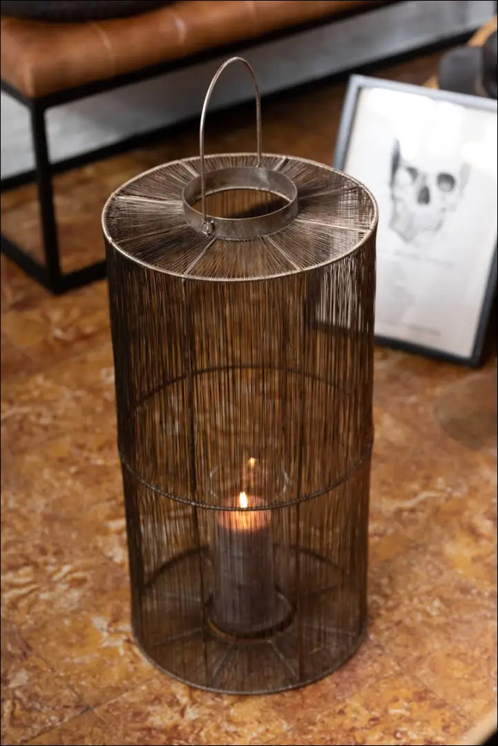 Žibintas DI10657 - €70 Save 50% 50-100, __label:Pristatymas 1-2 d.d., color-auksine, interjeras, material-metalas €50