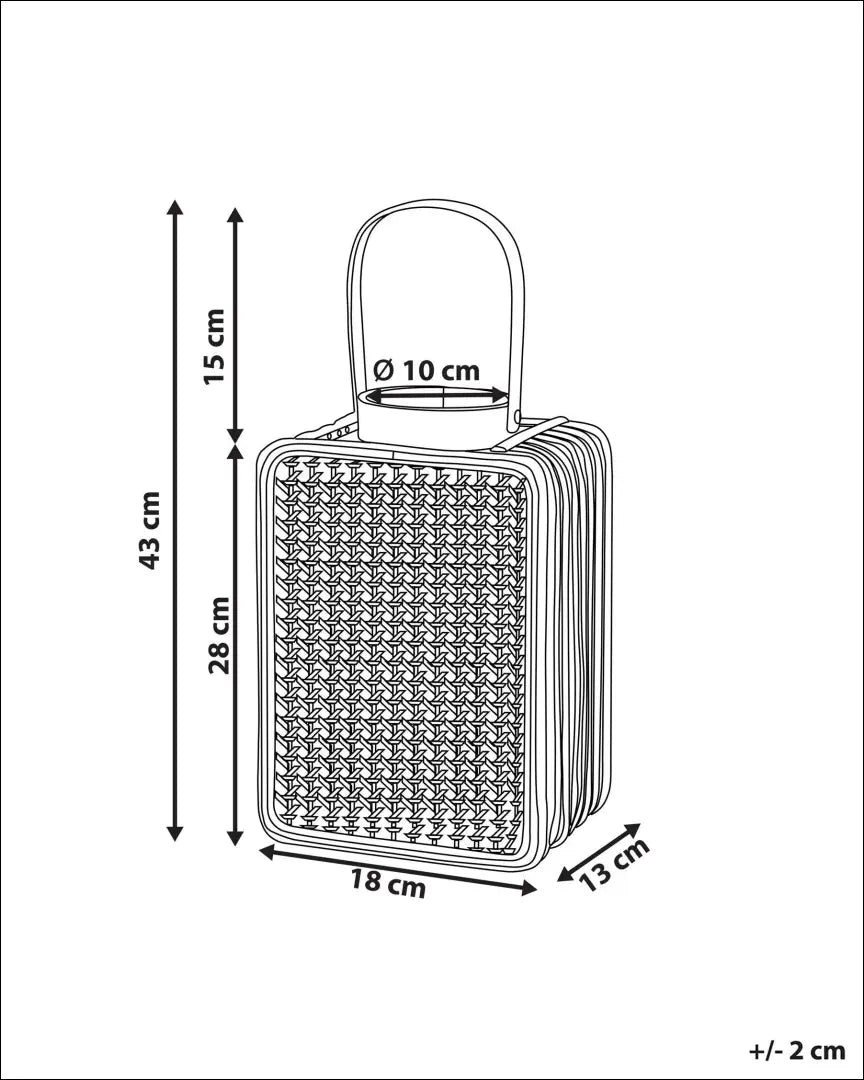 Žibintas DI8743 - €35 Save 55% 25-50, __label:Pristatymas 1-2 d.d., color-ruda, interjeras, material-rotangas €25