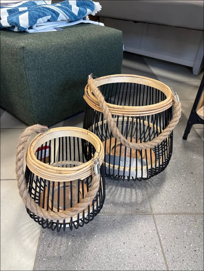 Žibintų komplektas (2vnt) DI5694 - €30 Save 70% 25-50, __label:Pristatymas 1-2 d.d., color-juoda, color-ruda,