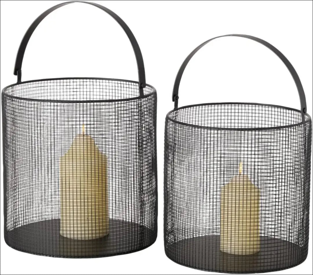 Žibintų komplektas (2vnt) DI6891 - €45 Save 65% 25-50, __label:Pristatymas 1-2 d.d., color-juoda, interjeras,