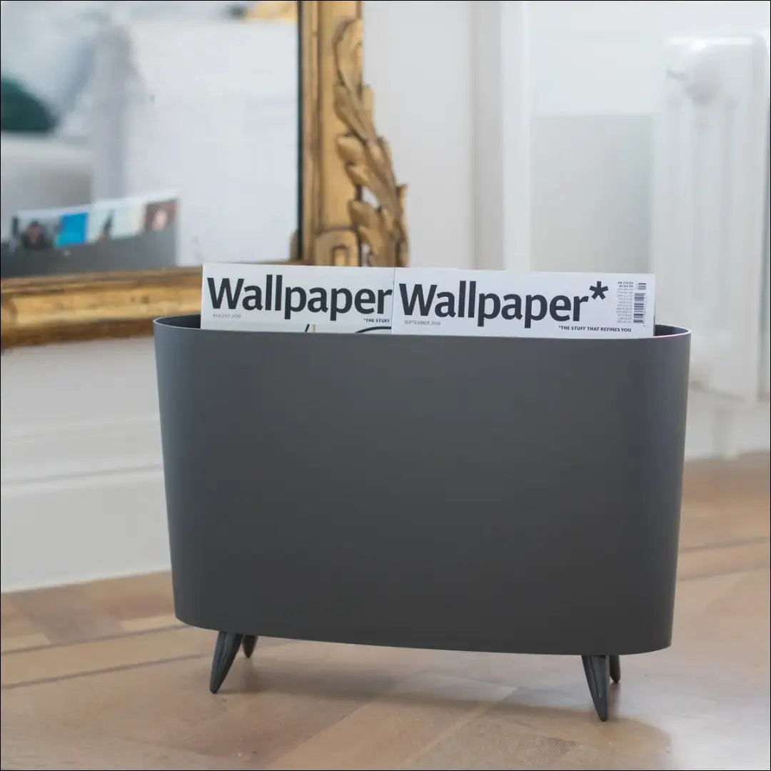 Žurnalų lentyna DI10915 - €28 Save 50% 25-50, __label:Pristatymas 1-2 d.d., biuro-lentynos, color-juoda, dekoracijos