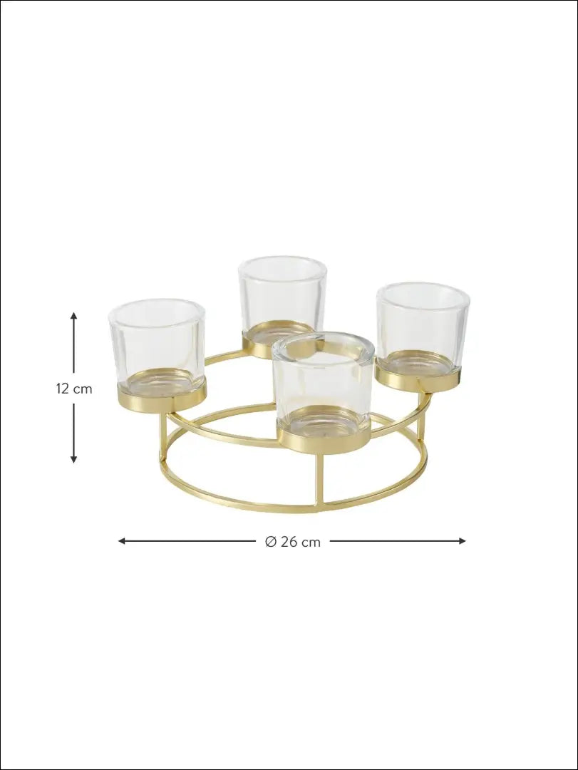 Žvakidė DI4830 - €7 Save 70% __label:Pristatymas 1-2 d.d., color-auksine, interjeras, material-metalas,