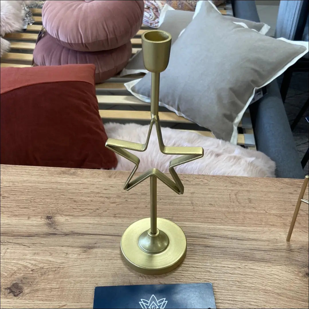 Žvakidė DI4854 - €8 Save 50% __label:Pristatymas 1-2 d.d., color-auksine, interjeras, kaledos, material-metalas Iki €25