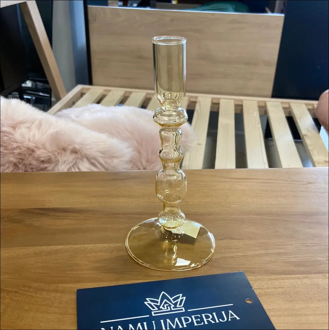 Žvakidė DI5822 - €7 Save 70% __label:Pristatymas 1-2 d.d., color-smelio, interjeras, material-stiklas, under-25 Iki €25