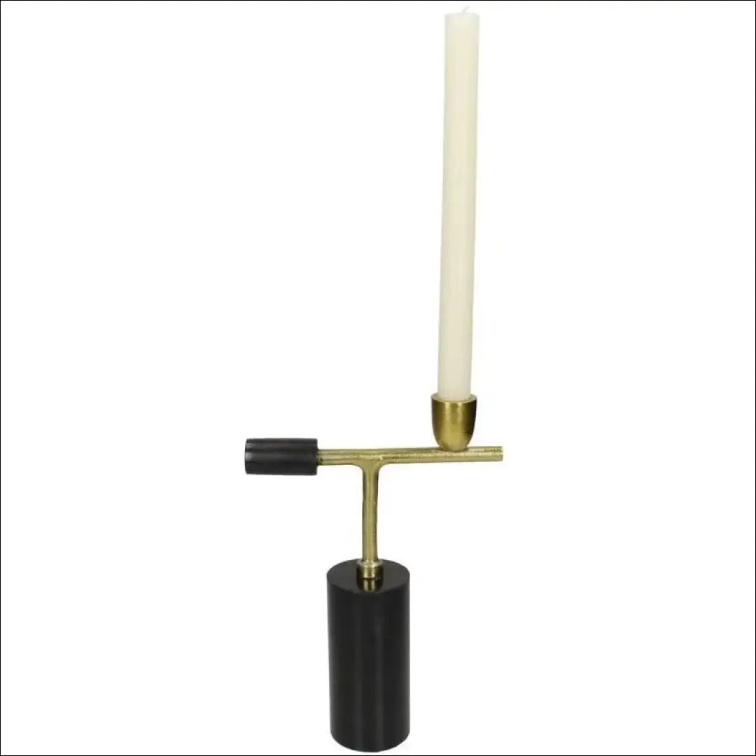 Žvakidė DI7145 - €12 Save 65% __label:Pristatymas 1-2 d.d., color-auksine, color-juoda, interjeras, material-metalas