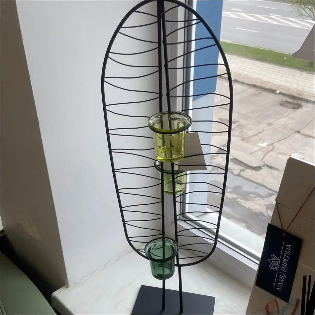 Žvakidė ’Kare Design’ DI5639 - €15 Save 70% __label:Pristatymas 1-2 d.d., color-juoda, color-zalia, interjeras,