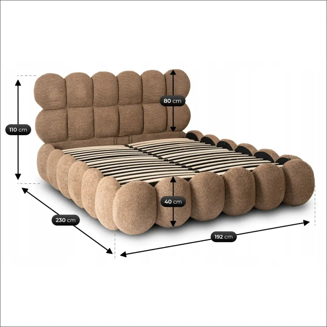 Lova 160x200 su ruda buklė spintele TE2583 - €605.68 Save 15% __label:Pristatymas 5-14 d.d., Newelite Naujausi