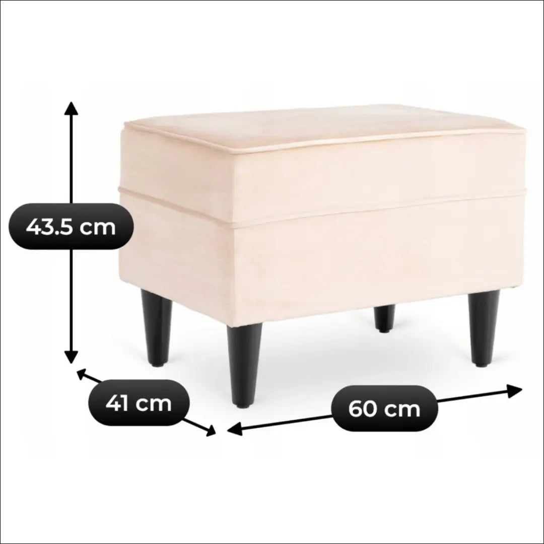 2 poilsio krėslas su pakoja smėlio spalvos aksomas TE2067 - €284 Save 15% __label:Pristatymas 5-14 d.d., Newelite