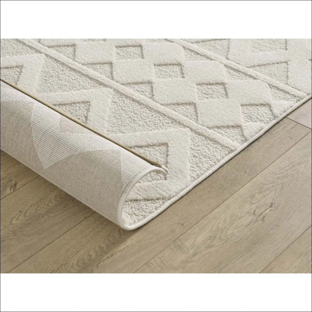 3D efekto kilimas RU962 - €54 Save 50% 50-100, __label:Pristatymas 1-2 d.d., color-kremas, Dydis-120-x-170-cm,