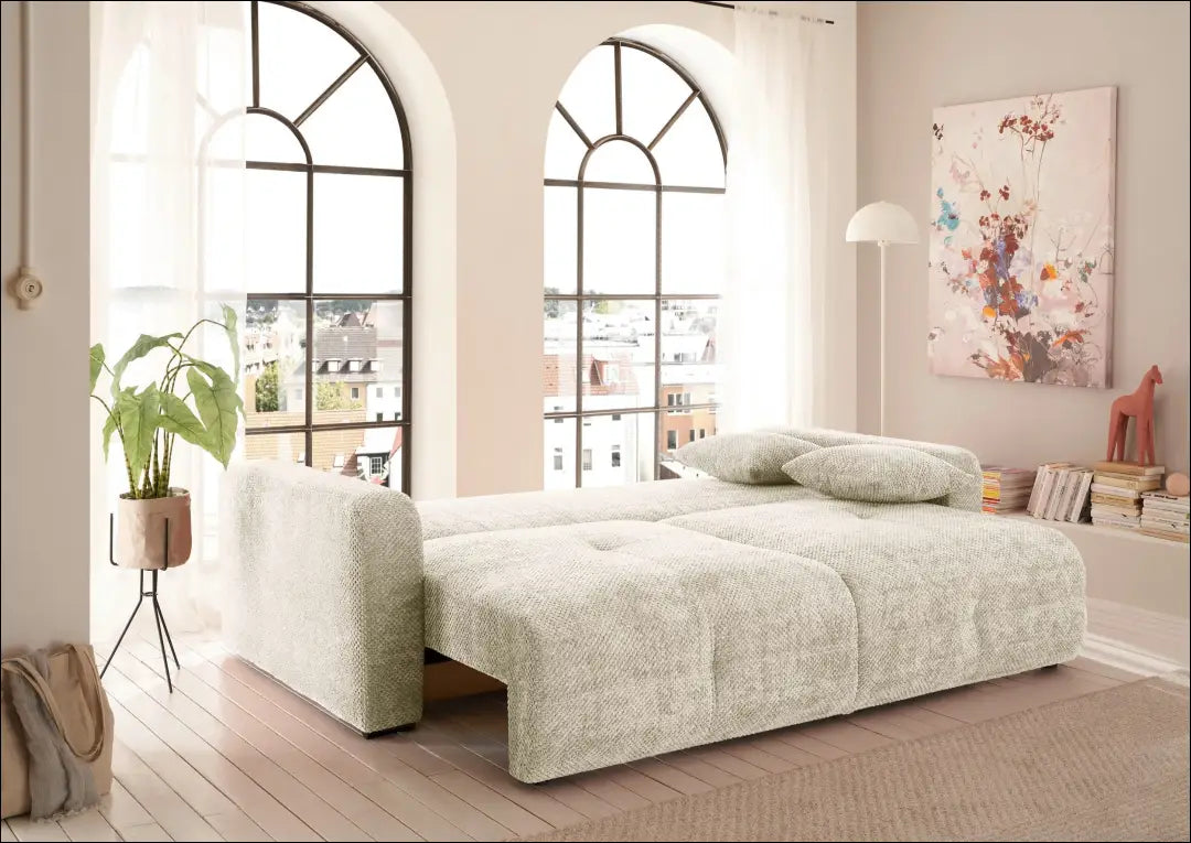 Sofa-lova MI884 - €795 Save 50% __label:Pristatymas 1-2 d.d., color-kremas, material-gobelenas, material-poliesteris,