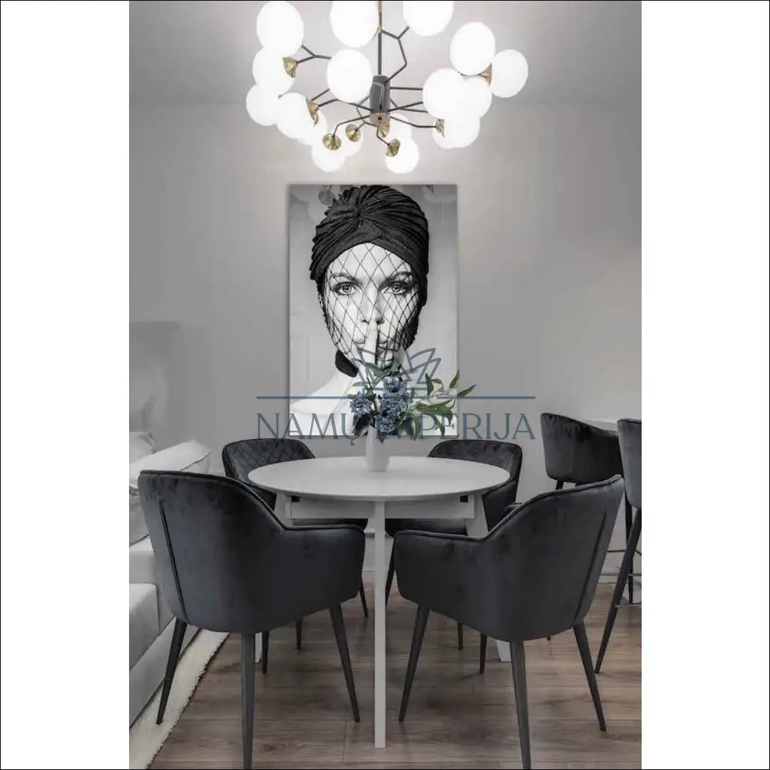 Akrilinė sienos dekoracija DI10084 - €435 Save 50% __label:Pristatymas 1-2 d.d., color-balta, color-juoda, interjeras,